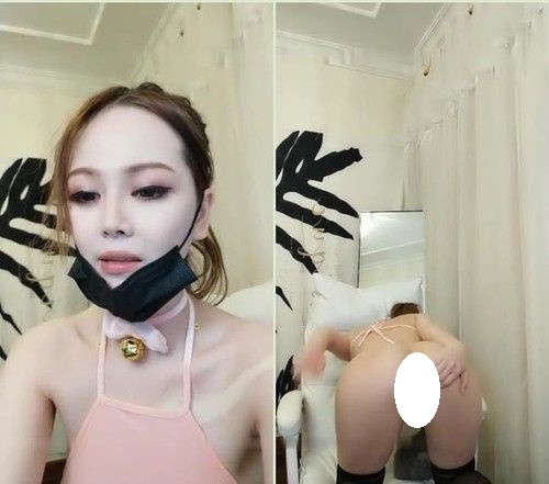 粉色肚兜高颜值白皙美乳妹子道具自慰 黑丝高跟鞋道具双洞齐插[MP4]